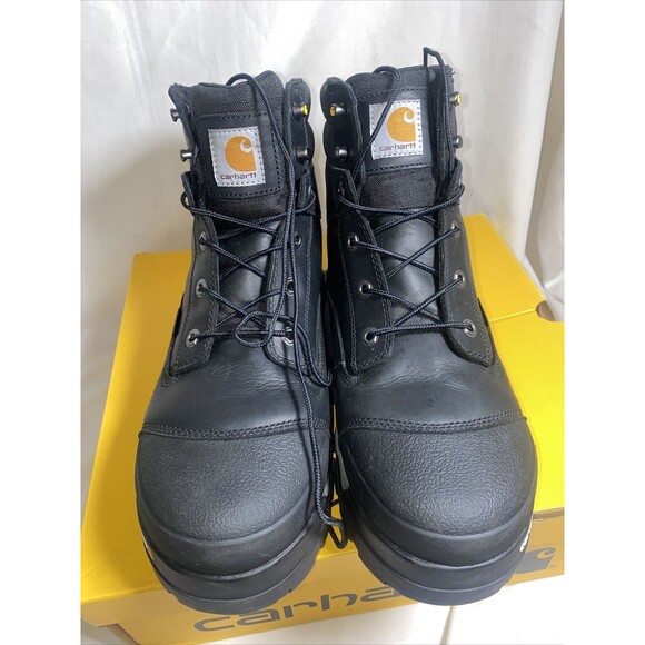 Mens Carhartt work boot Ground Force 6" WP Composite Toe Black 13 M - Picture 2 of 12